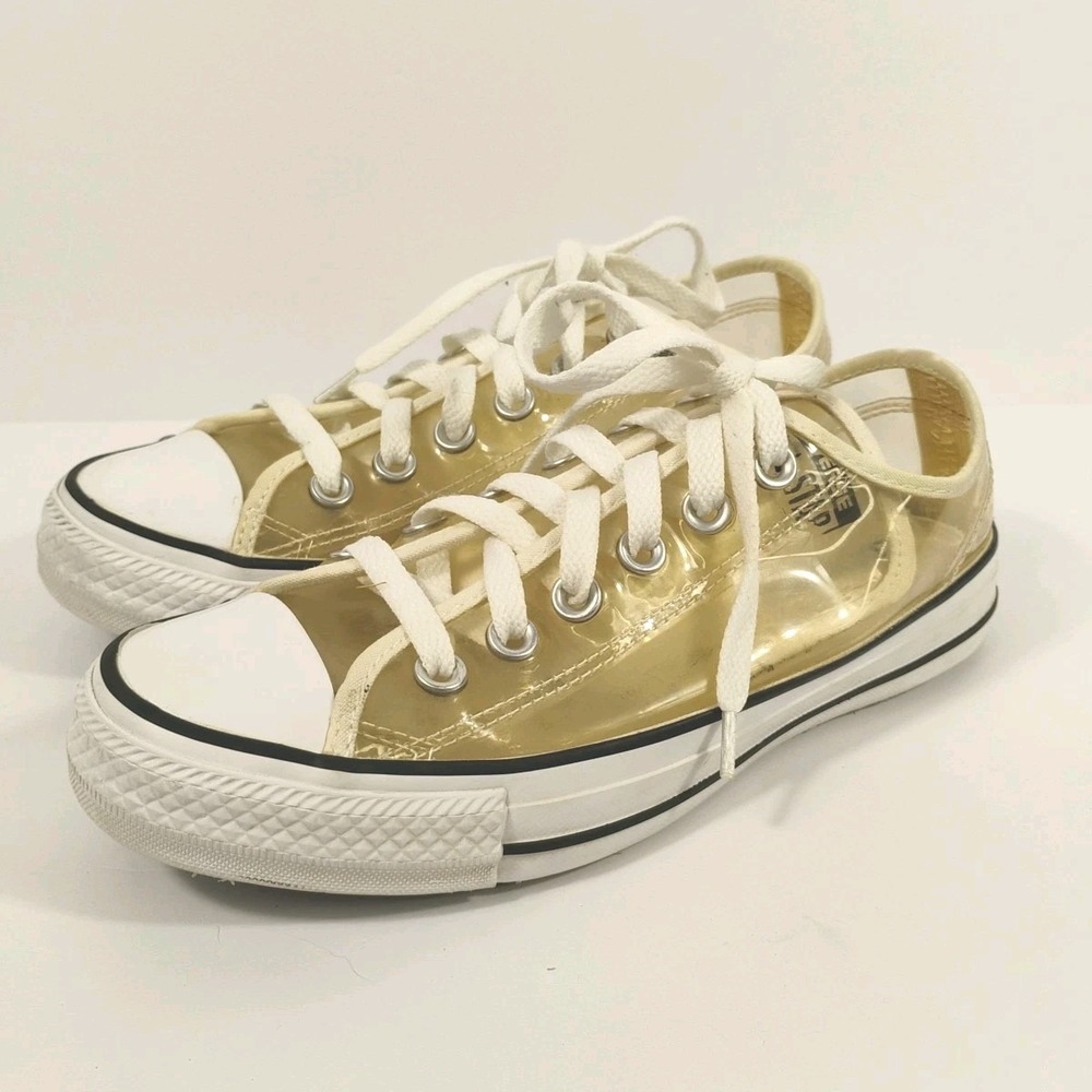 Converse Chuck Taylor All Stars Clear Transparent White Shoes Youth Size 3.5‎